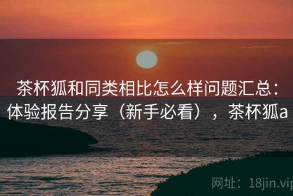 茶杯狐和同类相比怎么样问题汇总：体验报告分享（新手必看），茶杯狐a