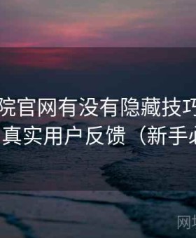 星辰影院官网有没有隐藏技巧实测结果：真实用户反馈（新手必看）
