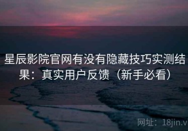 星辰影院官网有没有隐藏技巧实测结果：真实用户反馈（新手必看）