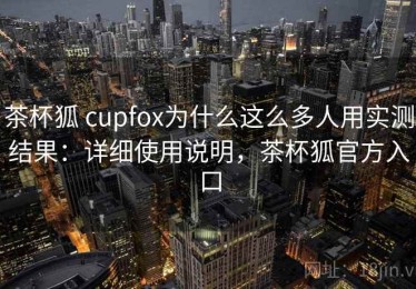茶杯狐 cupfox为什么这么多人用实测结果：详细使用说明，茶杯狐官方入口
