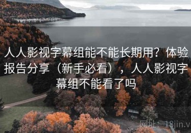 人人影视字幕组能不能长期用？体验报告分享（新手必看），人人影视字幕组不能看了吗