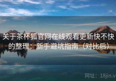 关于茶杯狐官网在线观看更新快不快的整理：新手避坑指南（对比后）