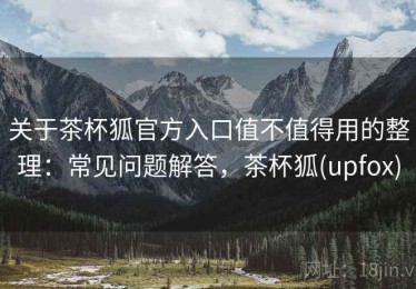 关于茶杯狐官方入口值不值得用的整理：常见问题解答，茶杯狐(upfox)
