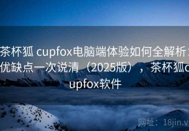 茶杯狐 cupfox电脑端体验如何全解析：优缺点一次说清（2025版），茶杯狐cupfox软件