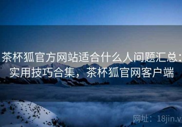 茶杯狐官方网站适合什么人问题汇总：实用技巧合集，茶杯狐官网客户端