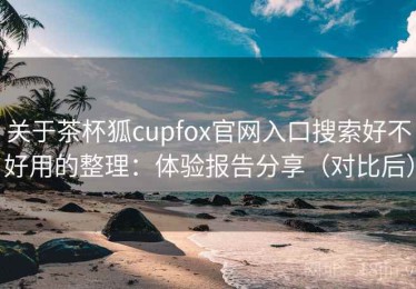 关于茶杯狐cupfox官网入口搜索好不好用的整理：体验报告分享（对比后）
