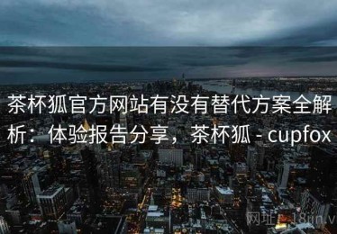 茶杯狐官方网站有没有替代方案全解析：体验报告分享，茶杯狐 - cupfox