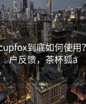 茶杯狐 cupfox到底如何使用？真实用户反馈，茶杯狐a
