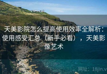 天美影院怎么提高使用效率全解析：使用感受汇总（新手必看），天美影像艺术