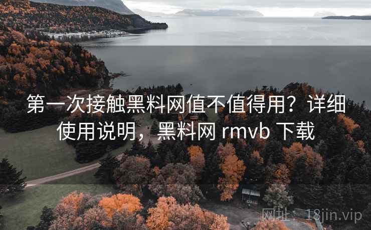 第一次接触黑料网值不值得用？详细使用说明，黑料网 rmvb 下载