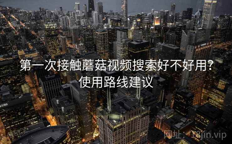 第一次接触蘑菇视频搜索好不好用？使用路线建议