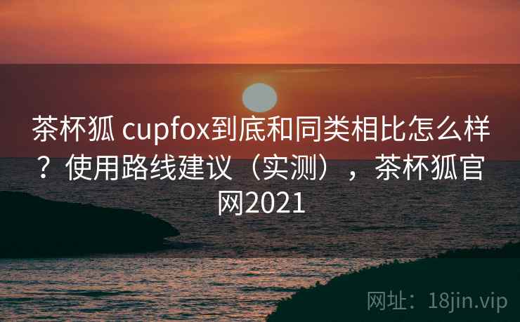 茶杯狐 cupfox到底和同类相比怎么样？使用路线建议（实测），茶杯狐官网2021