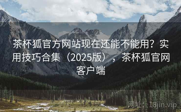 茶杯狐官方网站现在还能不能用？实用技巧合集（2025版），茶杯狐官网客户端